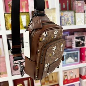 Coach Brown Snoopy Belt Bag